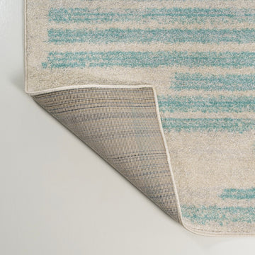 Khalil Modern Berber Stripe Area Rug